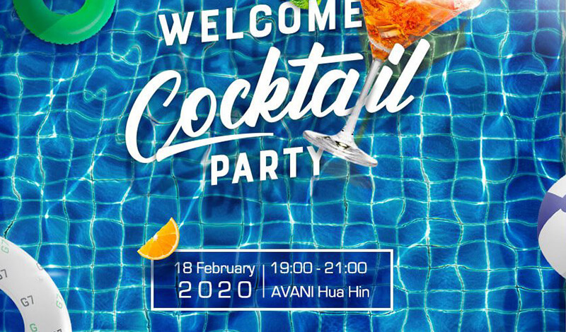 Image for Welcome Cocktail Party that Sobel sponsored.